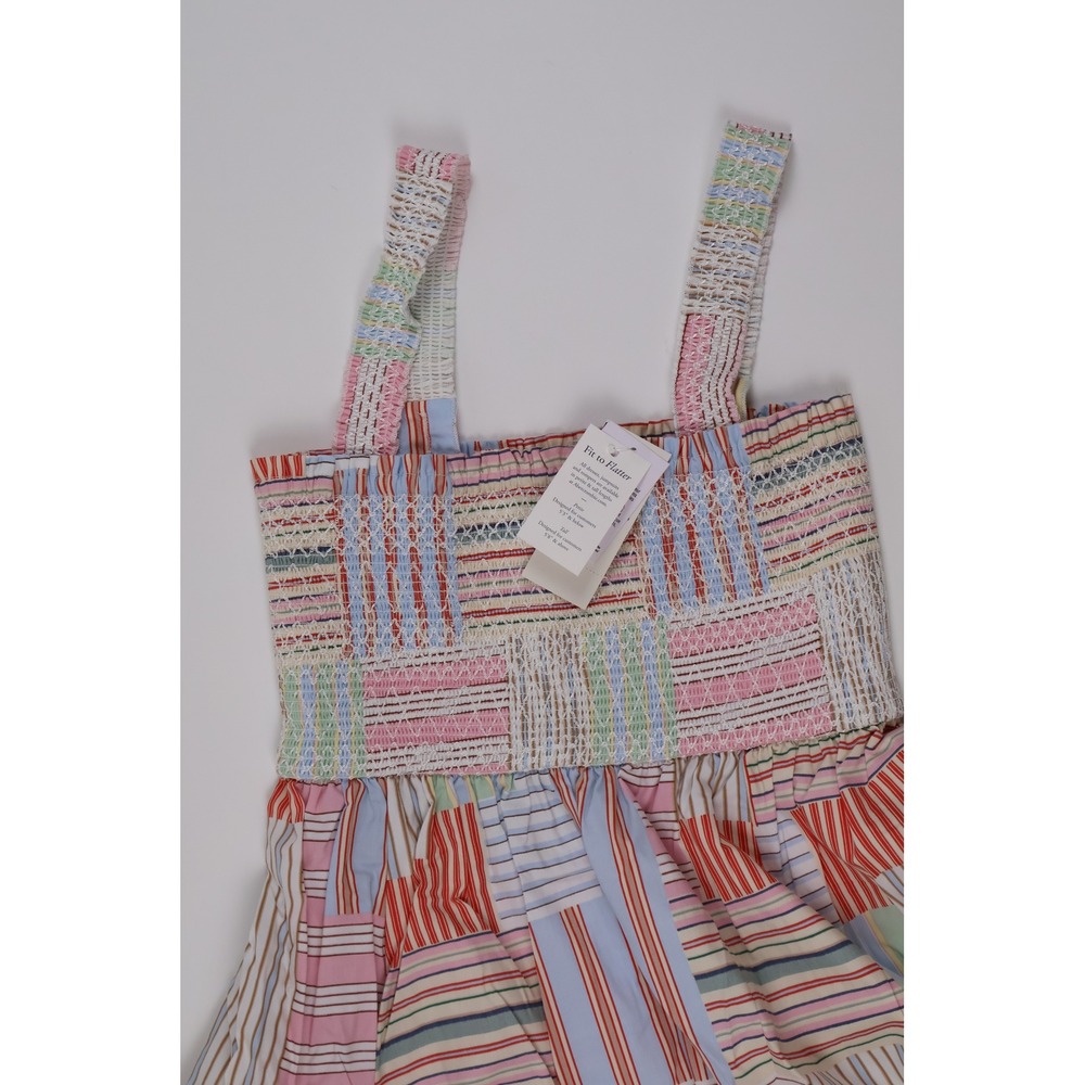 Abercrombie & Fitch Maxi Dress Patchwork Smocked Multi Color Small NWT MSRP $120 - Picture 7 of 10